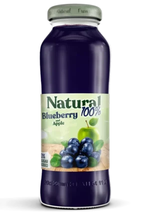 Frutex Natural 100% Blueberry Juice – 200ml (12 Pack)