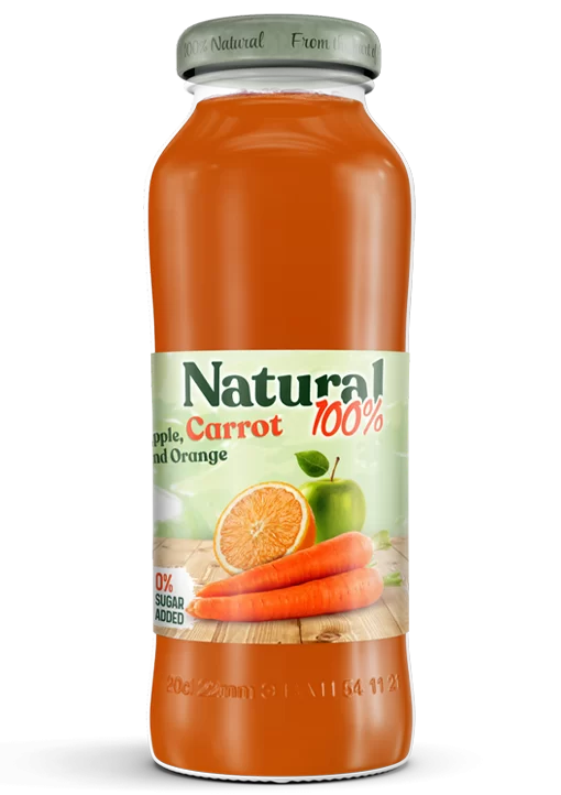 Frutex Natural 100% Carrot Juice – 200ml (12 Pack)