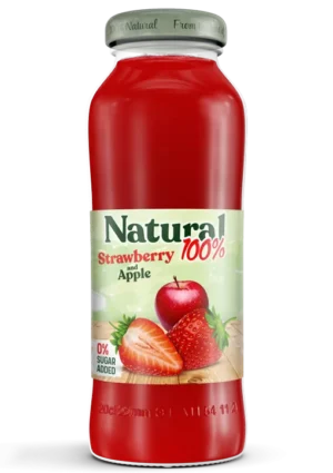 Frutex Natural 100% Strawberry Juice – 200ml (12 Pack)