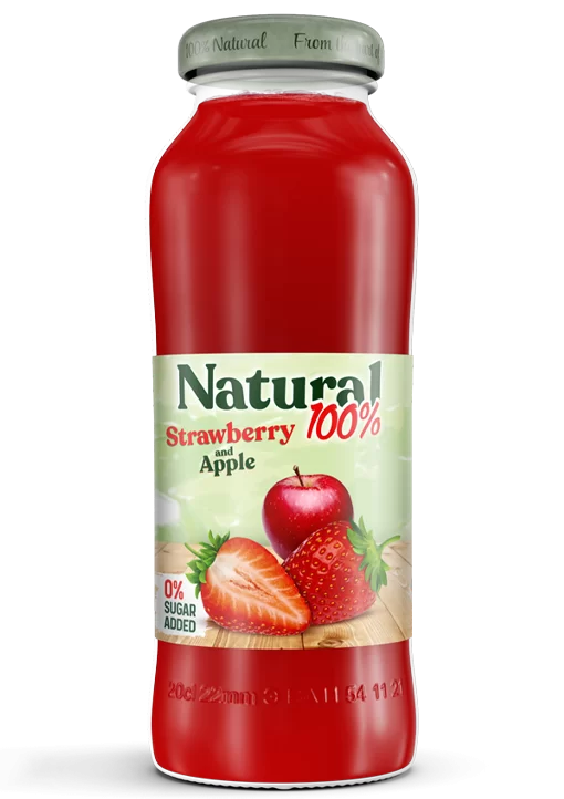 Frutex Natural 100% Strawberry Juice – 200ml (12 Pack)